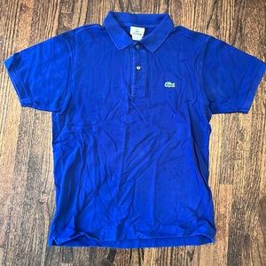 Blue Lacoste polo size 4